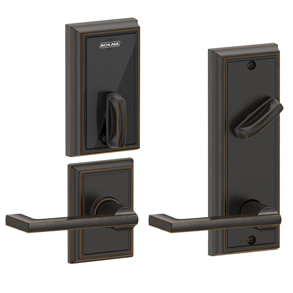 Schlage FE410F Interconnected Smart Lock - Addison