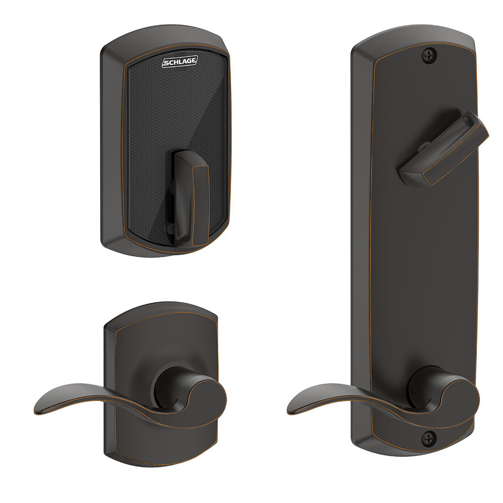 Schlage FE410F Interconnected Smart Lock - Greenwich